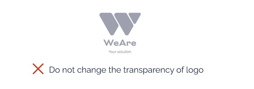 Do not change transparency